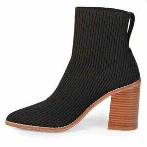 Steven By Steve Madden Nara Stacked-Heel Sock Booties 8